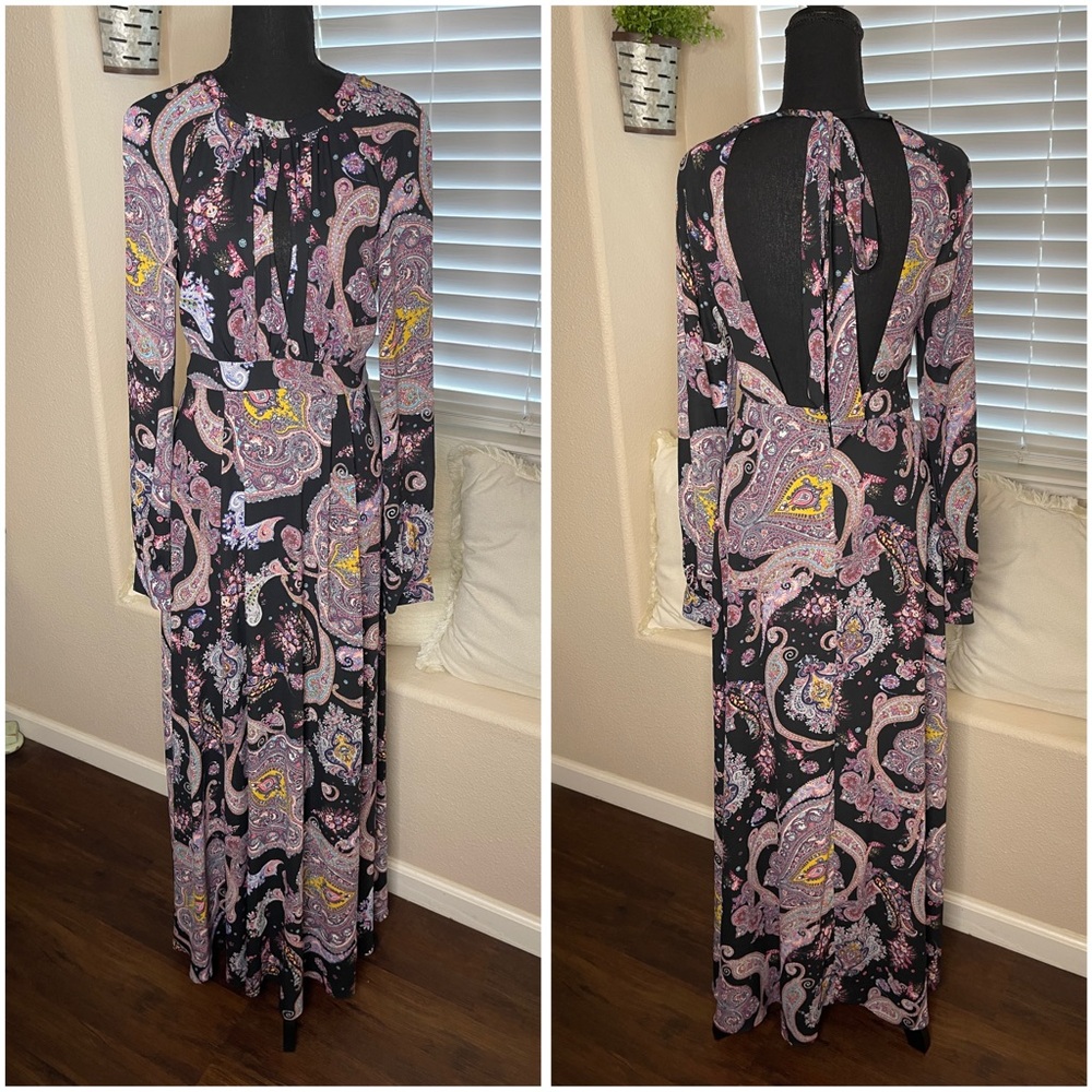Express Elegant Paisley Maxi Dress Boho Festival - Picture 2 of 7